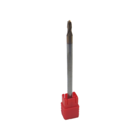 Fresa Topo Esférico 3.0mm x 6 x 75 H4 2 Cortes HRC55 Metal